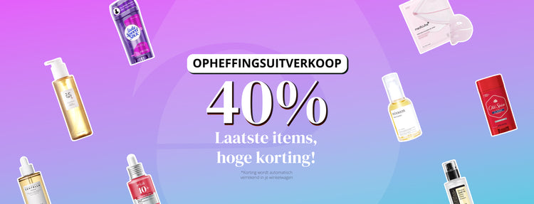 Opheffingsuitverkoop 40%