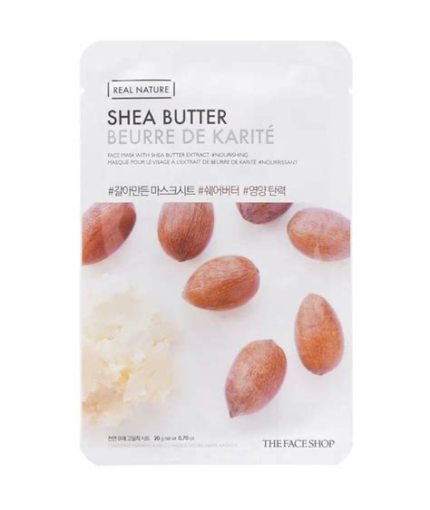 The FACE SHOP Real Nature shea butter face mask 