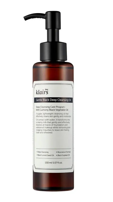 Klairs Gentle Black Deep Cleansing Oil